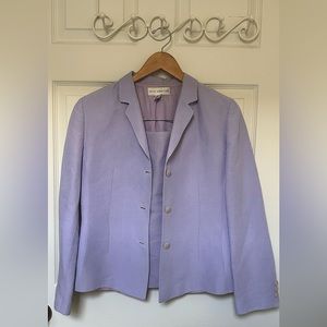 Petite Sophisticate pale lavender linen blazer & matching skirt Petite sizes